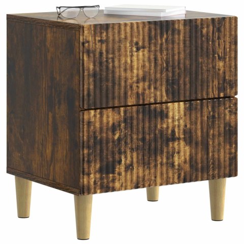 VidaXL Szafka Nocna z szufladą 2 pcs Dąb wędzony 43 x 34,5 x 48 cm