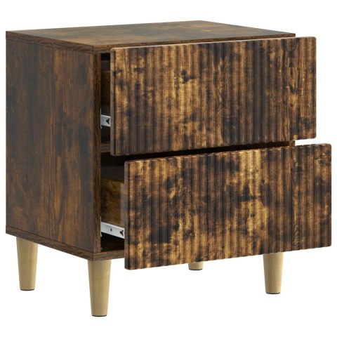 VidaXL Szafka Nocna z szufladą 2 pcs Dąb wędzony 43 x 34,5 x 48 cm