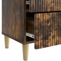 VidaXL Szafka Nocna z szufladą 2 pcs Dąb wędzony 43 x 34,5 x 48 cm