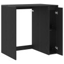 VidaXL Szafka na pralkę Czarny Dąb 87 x 60 x 89 cm Drewno inżynieryjne
