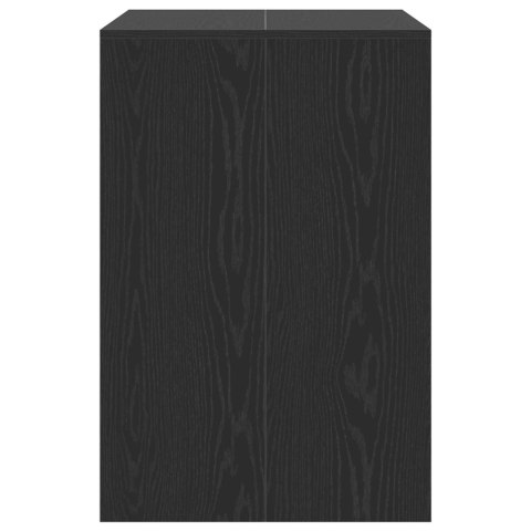 VidaXL Szafka na pralkę Czarny Dąb 87 x 60 x 89 cm Drewno inżynieryjne