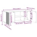 VidaXL Szafka pod telewizor Dąb wędzony 102 x 34,5 x 50 cm