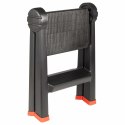 VidaXL Drabinka Czarny i czerwony 46 x 30 x 63 cm PP i elastomer