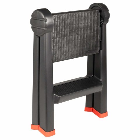VidaXL Drabinka Czarny i czerwony 46 x 30 x 63 cm PP i elastomer