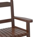 FOTELE BUJANE DZIECIĘCE 2 SZT. BRĄZOWE DREWNO TOPOLOWE