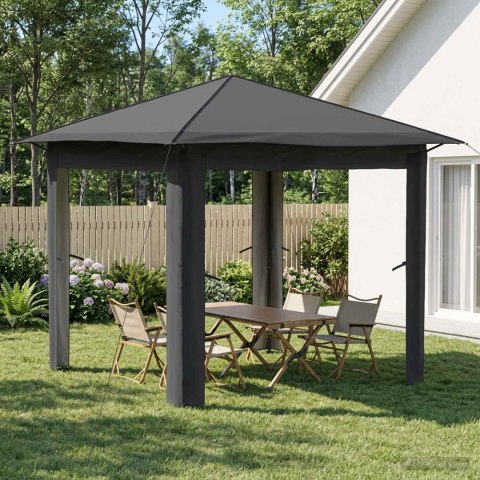 GAZEBO BEZ ŚCIANY 2,6 X 2,6 M JASNOSZARY I ANTRACYTOWY