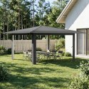 VidaXL Gazebo bez ścianki bocznej 4 x 4 m Jasnoszary i antracytowy