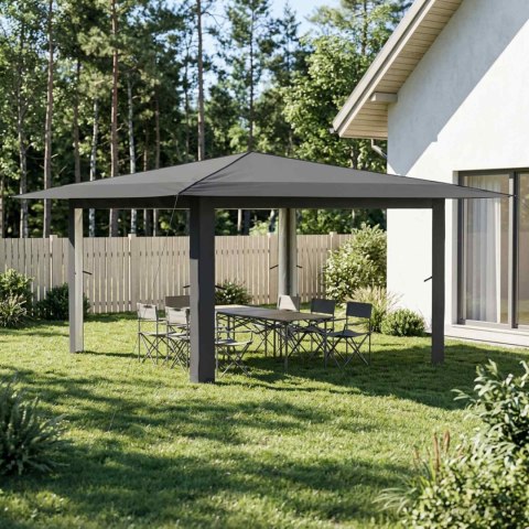 VidaXL Gazebo bez ścianki bocznej 4 x 4 m Jasnoszary i antracytowy
