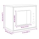 VidaXL Koty Dom Biały 51 x 30 x 42 cm Materiał drewnopochodny