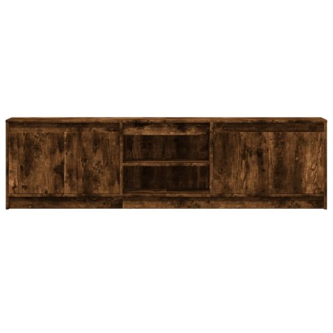 VidaXL Szafka pod TV z LED, przydymiony dąb, 180x34x50 cm