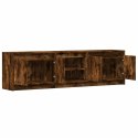 VidaXL Szafka pod TV z LED, przydymiony dąb, 180x34x50 cm
