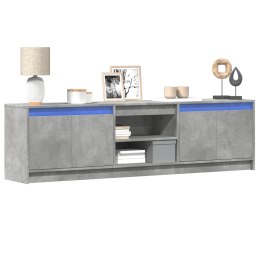 VidaXL Szafka pod TV z LED, szarość betonu, 180x34x50 cm