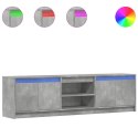 VidaXL Szafka pod TV z LED, szarość betonu, 180x34x50 cm