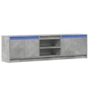 VidaXL Szafka pod TV z LED, szarość betonu, 180x34x50 cm