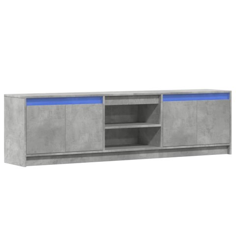 VidaXL Szafka pod TV z LED, szarość betonu, 180x34x50 cm