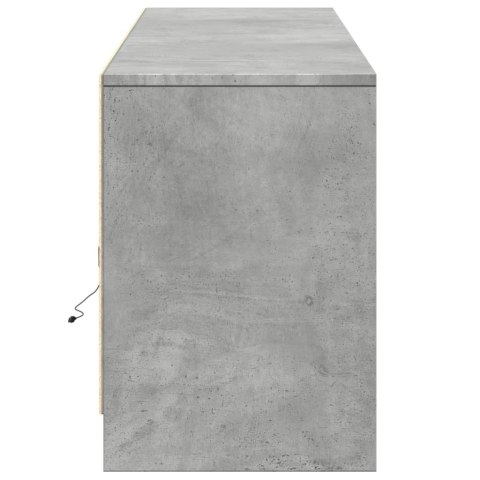 VidaXL Szafka pod TV z LED, szarość betonu, 180x34x50 cm