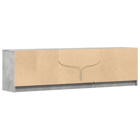 VidaXL Szafka pod TV z LED, szarość betonu, 180x34x50 cm