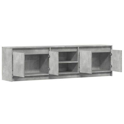 VidaXL Szafka pod TV z LED, szarość betonu, 180x34x50 cm