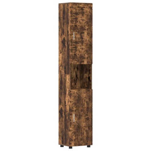 VidaXL Zestaw Szafek Łazienkowych TULUM Dąb wędzony 37 x 31,5 x 203 cm