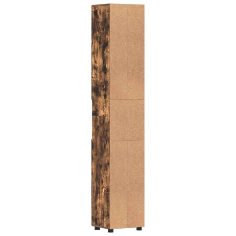 VidaXL Zestaw Szafek Łazienkowych TULUM Dąb wędzony 37 x 31,5 x 203 cm