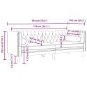 VidaXL 3-cz. wypoczynek Chesterfield z wałkami, czarny, aksamit