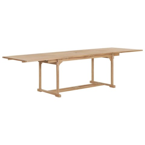 VidaXL 9-cz. zestaw mebli do ogrodu, 180-280x100x75 cm, drewno tekowe