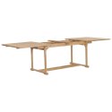 VidaXL 9-cz. zestaw mebli do ogrodu, 180-280x100x75 cm, drewno tekowe
