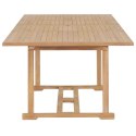 VidaXL 9-cz. zestaw mebli do ogrodu, 180-280x100x75 cm, drewno tekowe