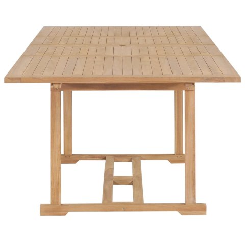 VidaXL 9-cz. zestaw mebli do ogrodu, 180-280x100x75 cm, drewno tekowe