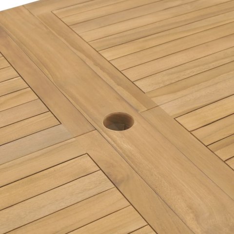 VidaXL 9-cz. zestaw mebli do ogrodu, 180-280x100x75 cm, drewno tekowe