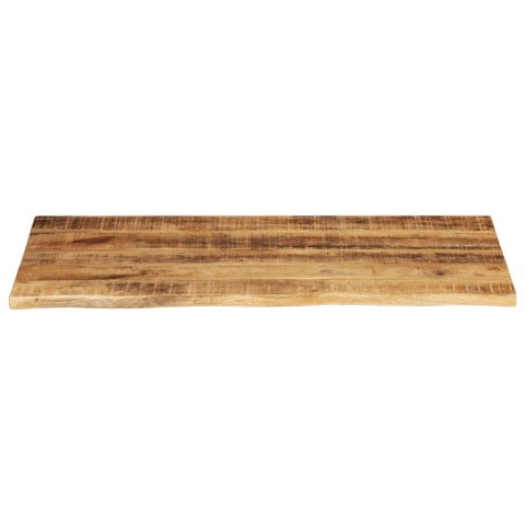 VidaXL Blat stołu, 110x60x2,5cm, naturalna krawędź surowe drewno mango