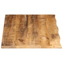 VidaXL Blat stołu, 110x60x2,5cm, naturalna krawędź surowe drewno mango