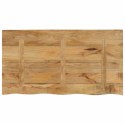 VidaXL Blat stołu, 110x60x2,5cm, naturalna krawędź surowe drewno mango