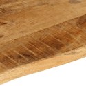 VidaXL Blat stołu, 110x60x2,5cm, naturalna krawędź surowe drewno mango