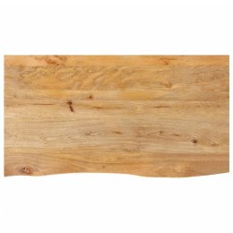 VidaXL Blat stołu z naturalną krawędzią, 100x60x2,5 cm, drewno mango