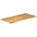 VidaXL Blat stołu z naturalną krawędzią, 100x60x2,5 cm, drewno mango