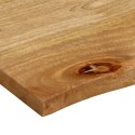 VidaXL Blat stołu z naturalną krawędzią, 100x60x2,5 cm, drewno mango