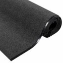 VidaXL Dywanik wejściowy Inny Antracytowy i czarny 120 x 350 cm