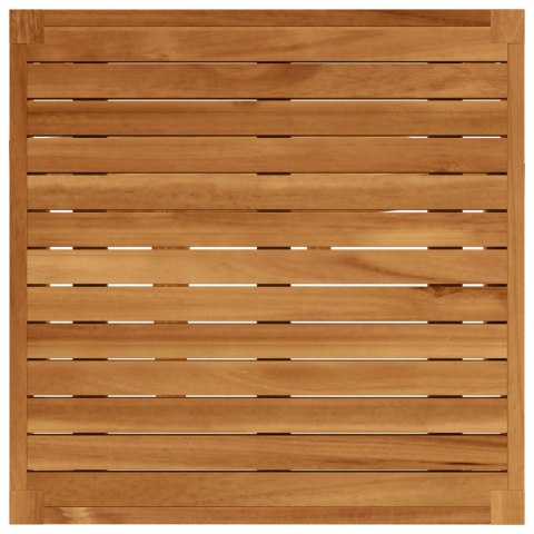 VidaXL 11 pcs Solidne drewno akacjowe i lina naturalny