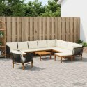 VidaXL 12 pcs Solidne drewno akacjowe i lina naturalny