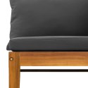 VidaXL 3 pcs Solidne drewno akacjowe i lina naturalny