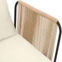 VidaXL 4 pcs Solidne drewno akacjowe i lina naturalny