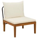 VidaXL 4 pcs Solidne drewno akacjowe i lina naturalny