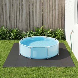 VidaXL Mata podłogowa do basenu 40 pcs Czarny 14,4 m² Pianka EVA