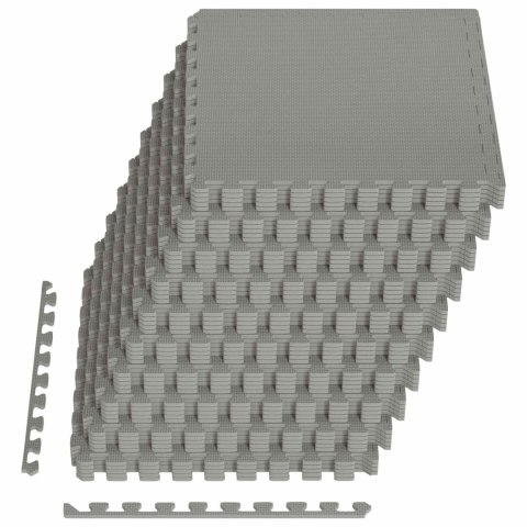 VidaXL Mata podłogowa do basenu 40 pcs Szary 14,4 m² Pianka EVA