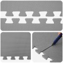 VidaXL Mata podłogowa do basenu 40 pcs Szary 14,4 m² Pianka EVA