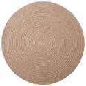 VidaXL Podkładki Jutowe 4 pcs naturalny Ø 30 cm 100% Juta Tossa