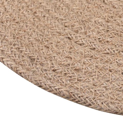 VidaXL Podkładki Jutowe 4 pcs naturalny Ø 30 cm 100% Juta Tossa