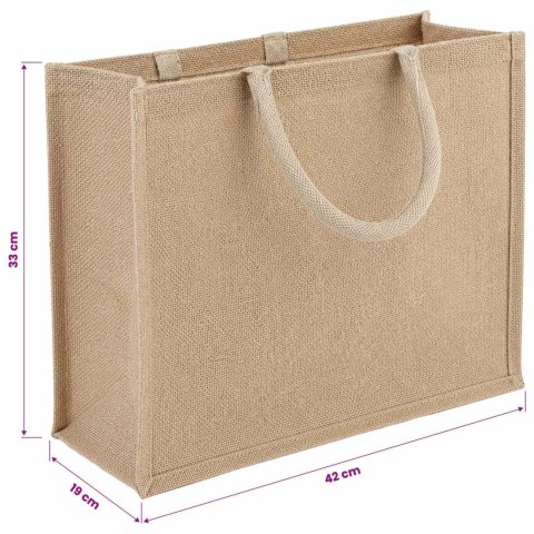 TOREBKI JUTOWE 5 NATURALNY 42 X 33 X 19 CM 100% JUTA TOSSA