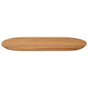 VidaXL Blat stołu 100 x 50 x 3,5 cm Owalny Lite drewno teakowe